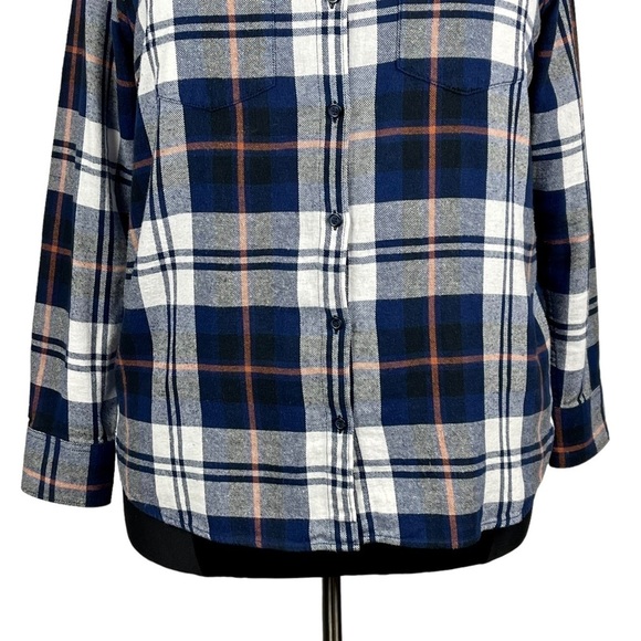 WOOLRICH HLT0669S COTTON PLAID LIGHTWEIGHT FLANNEL BUTTON DOWN SHIRT - Picture 8 of 14